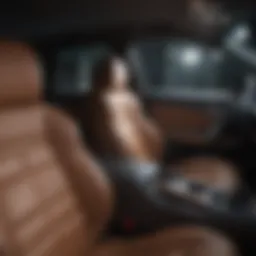 Interior view showcasing leather seats in a Honda HR-V
