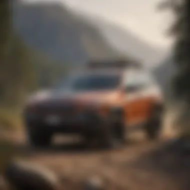 Jeep Cherokee Performance in Rugged Terrain Jeep Cherokee in a rugged outdoor setting emphasizing its performance capabilities.