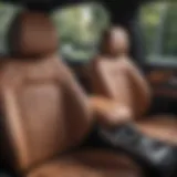 Luxurious captain seats in a Mercedes SUV showcasing premium materials