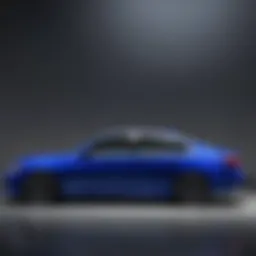 Elegant Royal Blue Honda Accord Sport from the side angle showcasing its sleek design