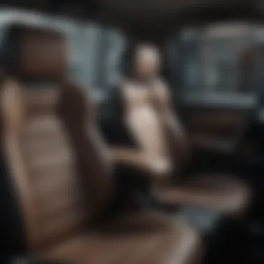 Adjustable seating in an SUV with a focus on ergonomic design