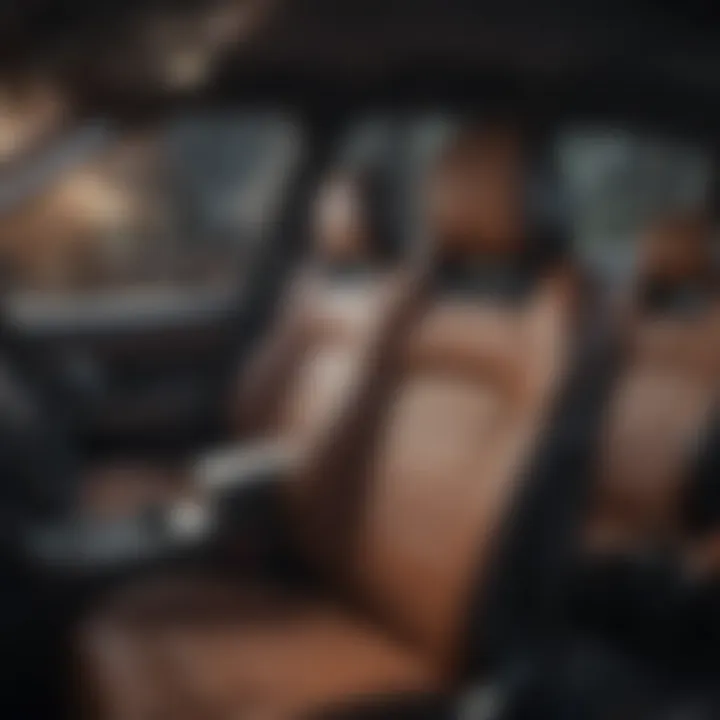 Comparison of different SUV models highlighting seating features