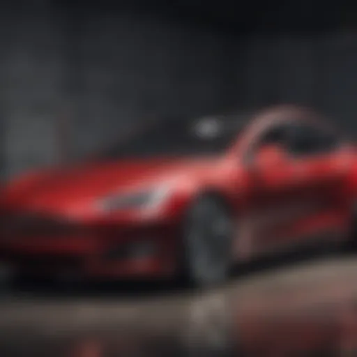 Tesla electric vehicle showcasing innovative design