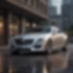 Elegant front view of the Cadillac Coupe CTS showcasing its sleek design