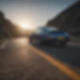 Porsche Carrera RS showcasing its iconic silhouette on a winding road