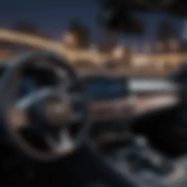 Sleek dashboard design featuring advanced technology and controls