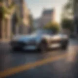 Sleek hybrid roadster showcasing its aerodynamic design and modern features