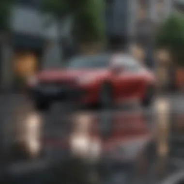 Toyota Camry Hybrid in a scenic urban setting