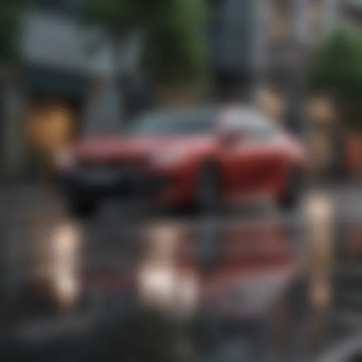 Toyota Camry Hybrid in a scenic urban setting