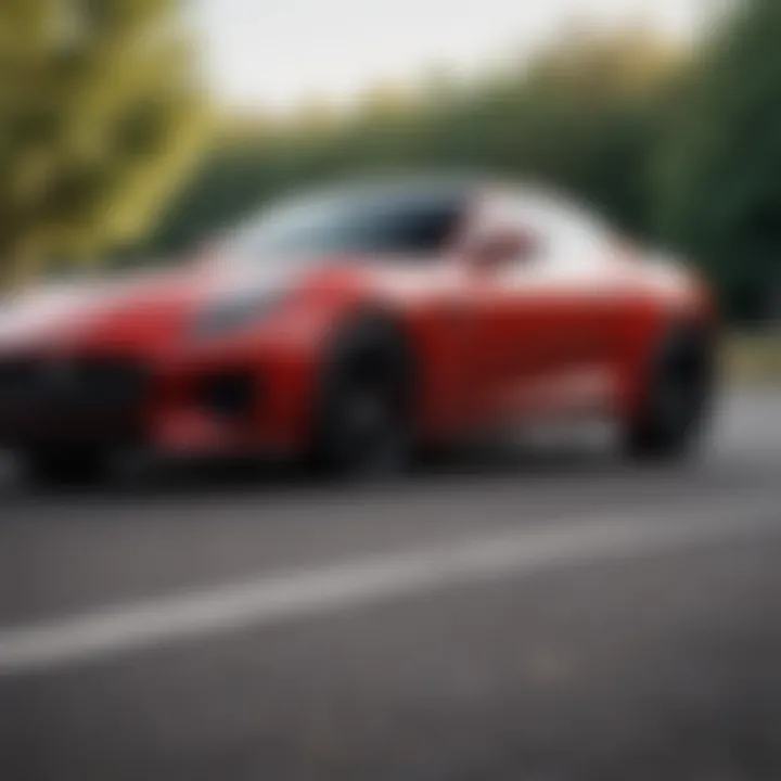 Advanced infotainment system in the Jaguar F-Type