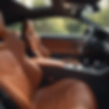 Luxurious seating arrangement in the Jaguar F-Type