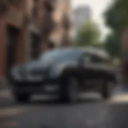 Sleek exterior of the Lincoln Escalade showcasing its luxury design