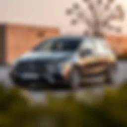 Exterior design of the Mercedes-Benz B-Class showcasing its sleek lines and modern aesthetics
