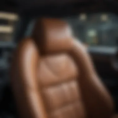 Luxurious leather upholstery in the Mini Cooper