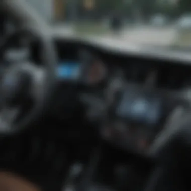 Interior dashboard of the Subaru Crosstrek highlighting advanced technology and design