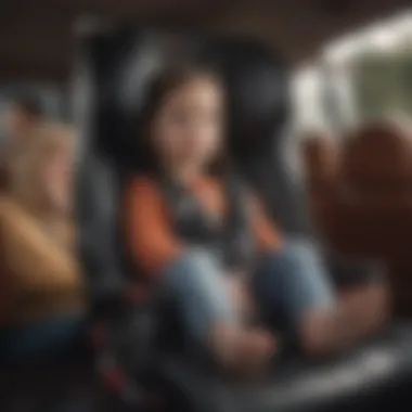Families enjoying safe travels with car seats