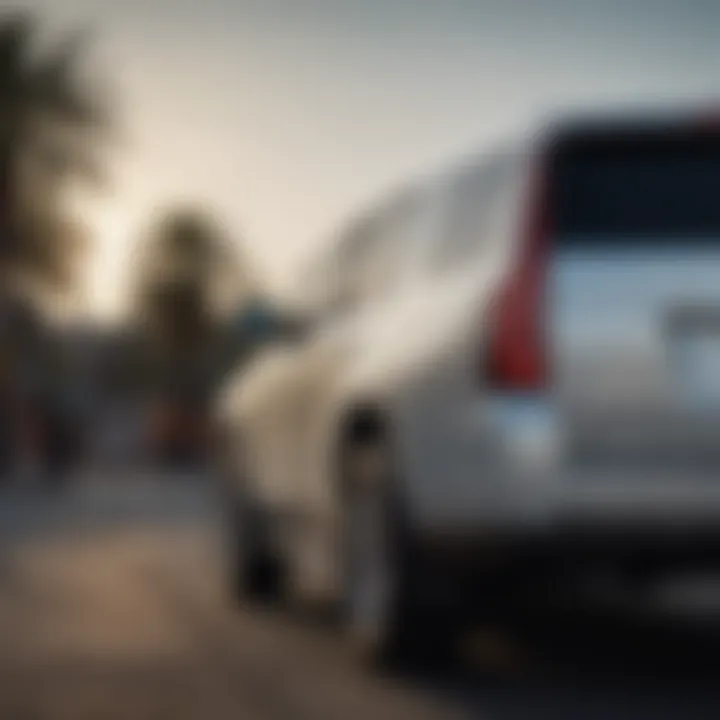 Rear view of the 2017 Cadillac Escalade emphasizing its design and features