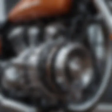 Engineering Marvel: The VRSC-A Engine Close-up view of the VRSC-A engine showcasing its engineering