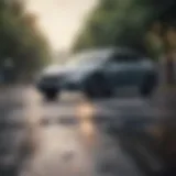 Honda hybrid vehicle on the road