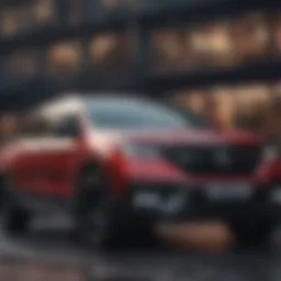 Sleek exterior of the Honda Truck Black Edition showcasing its modern design