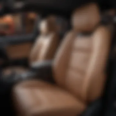 Luxurious seating upholstery in the Hyundai Santa Cruz