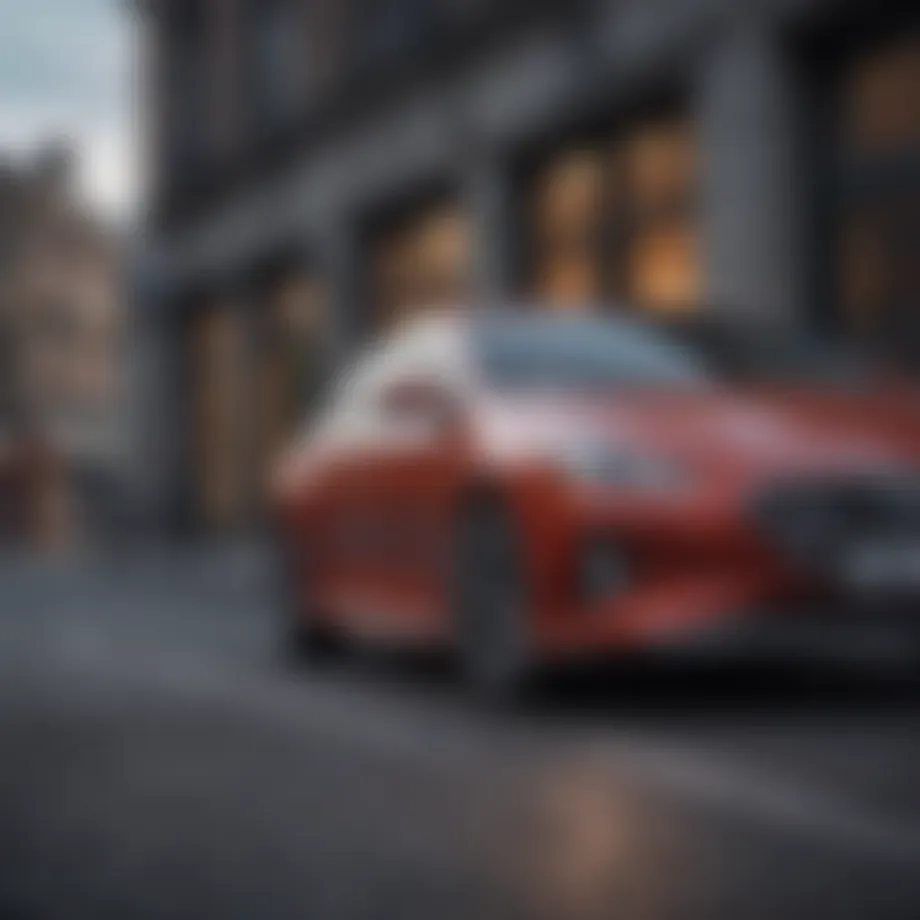 Stylish exterior of the Hyundai Sonata Hybrid showcasing its sleek lines and modern design.