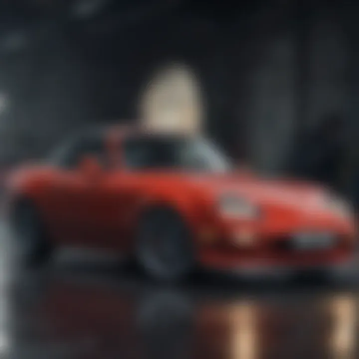 A collection of Mazda Miata models over the years showcasing their evolution