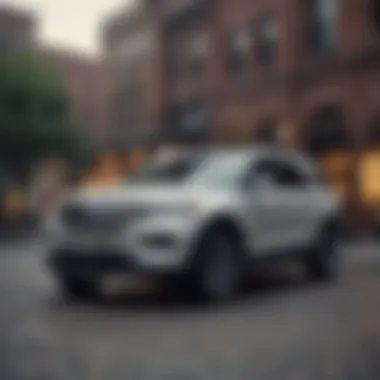 Safety Ratings and Features of the Ford Explorer Limited Hybrid Safety features display in the Ford Explorer Limited Hybrid emphasizing its safety ratings