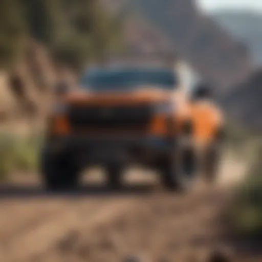 Front view of the 2022 Chevy Trail Boss Diesel showcasing its rugged design