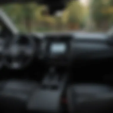 Interior view showcasing the Nissan Rogue dashboard and technology layout