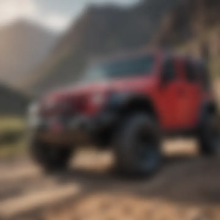 Jeep Wrangler Unlimited off-road performance in action