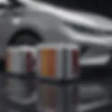 Illustration of lithium-ion battery technology in modern vehicles
