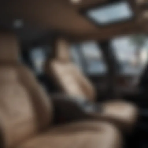 A luxurious third-row SUV interior showcasing premium materials and spacious seating