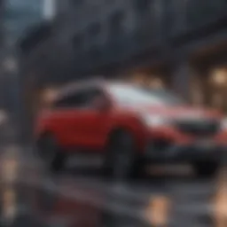 Illustration of MDX vehicle safety features
