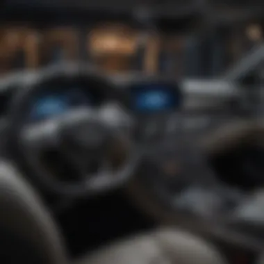 Interior shot of a Mercedes-Benz Cabriolet highlighting its premium materials and advanced technology