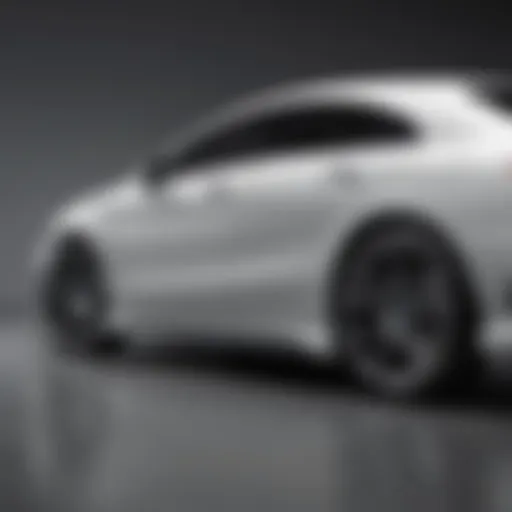 Sleek profile of a Mercedes CLA showcasing its aerodynamic design