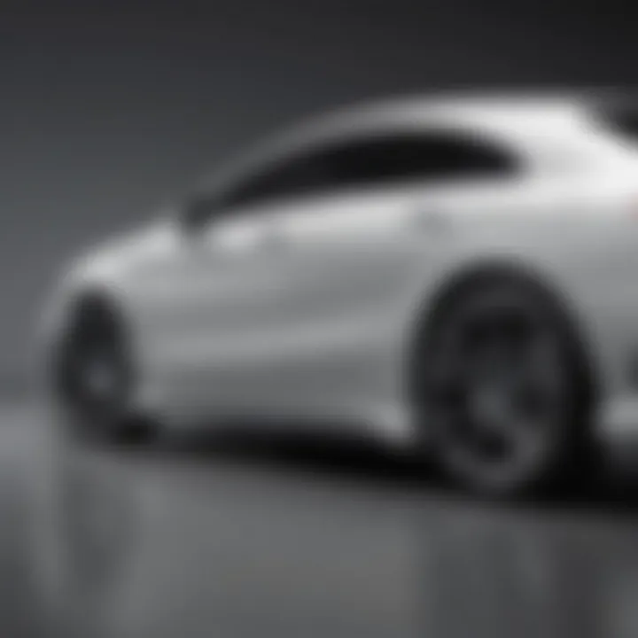 Sleek profile of a Mercedes CLA showcasing its aerodynamic design
