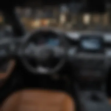 Interior view of a Mercedes CLA highlighting advanced technology and luxury finishes