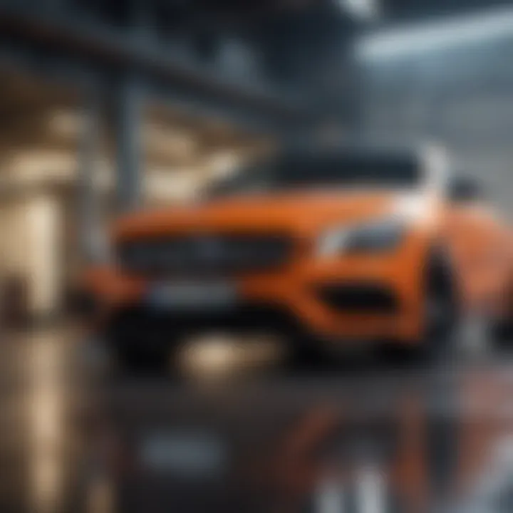 A dynamic shot of a Mercedes CLA in motion, emphasizing performance and agility