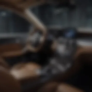 Interior view of the Mercedes GLC Coupe highlighting luxury and comfort