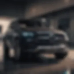 Front view of a sleek Mercedes SUV showcasing its design elegance and robust build