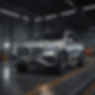 Safety features of a Mercedes SUV, illustrated through advanced driver-assistance systems