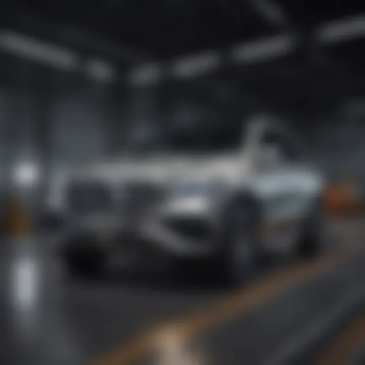 Safety features of a Mercedes SUV, illustrated through advanced driver-assistance systems
