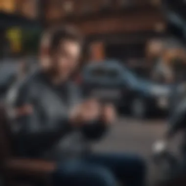 Driver using a tablet seamlessly connected through a mobile hotspot