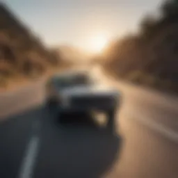 A scenic view of California highways