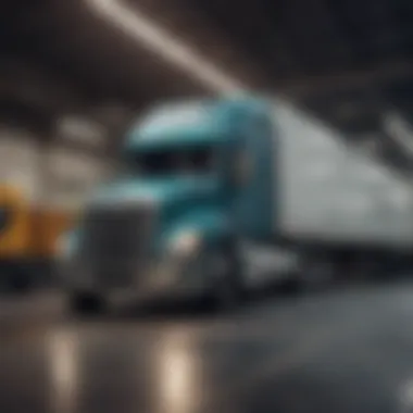 Vehicle Transportation Logistics Transport truck loaded with vehicles ready for delivery