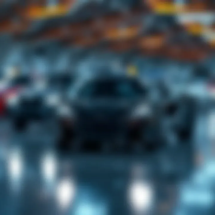 A diverse selection of vehicles showcasing different types