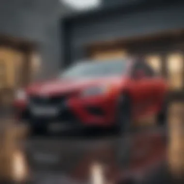 Exterior view of the new Toyota Camry showcasing the elegant design