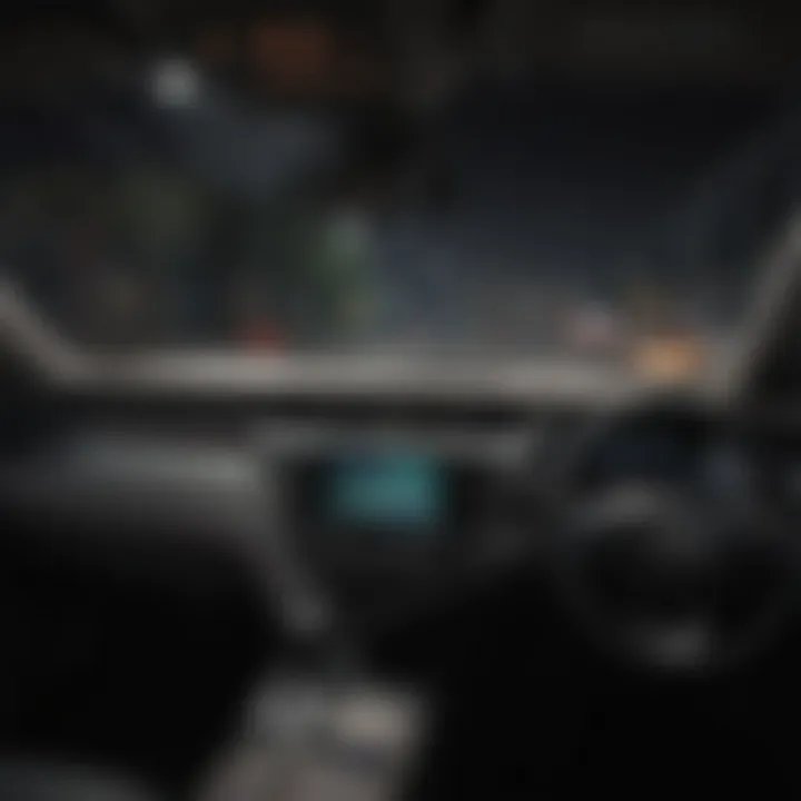 Safety features dashboard of the Toyota Camry