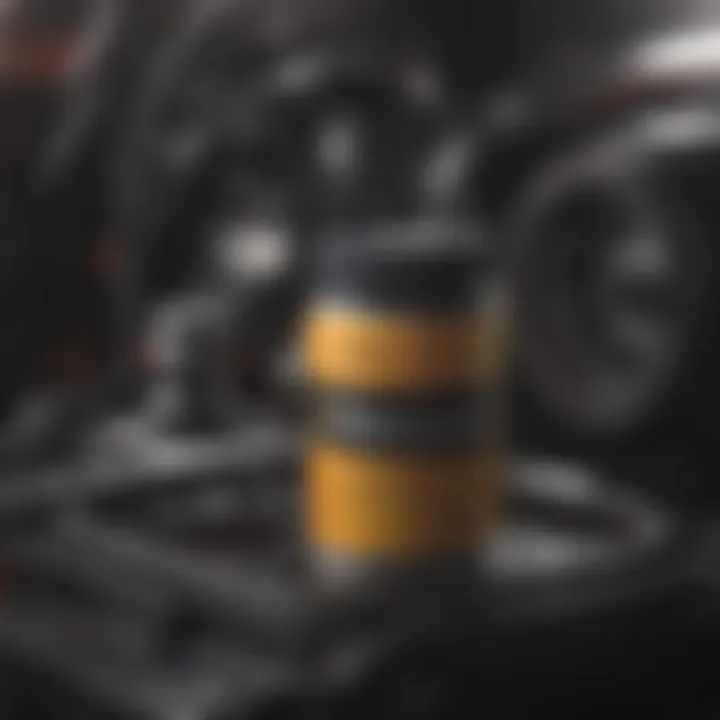 Oil filter installation in a vehicle